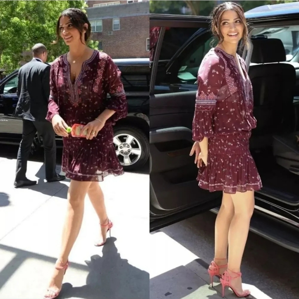 Ulla Johnson Gita Floral Silk Dress